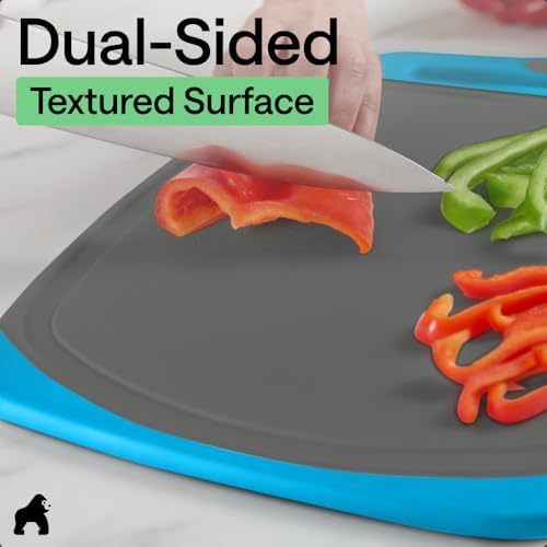 GORILLA GRIP BPA-Free Reversible Kitchen Cutting Board
