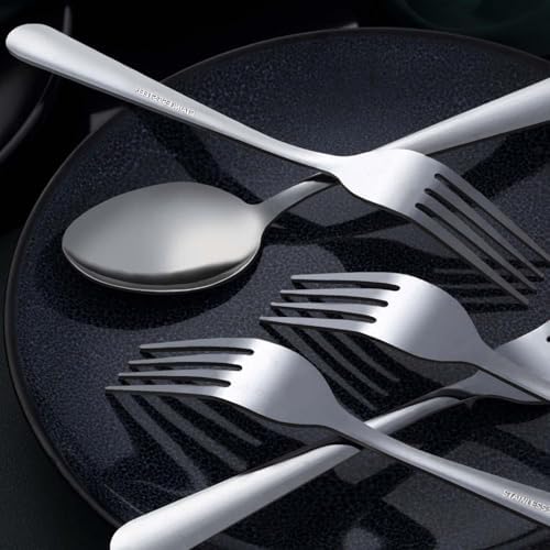 Unokit 24 Pieces Dinner Spoons Set Silverware