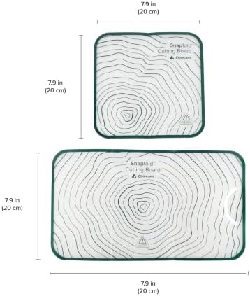 Coghlan’s Snapfold Cutting Board Set – 2-Piece Lightweight Folding Camp Cutting