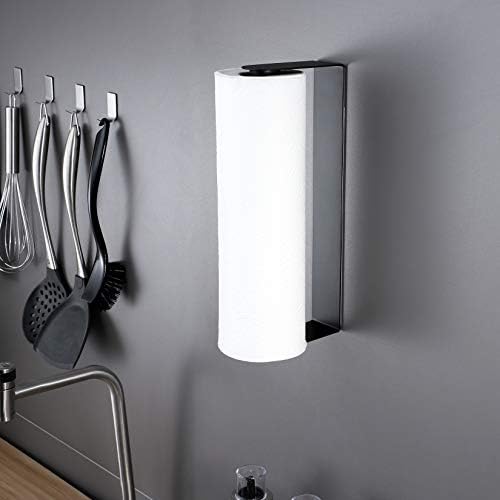 ZUNTO Black Paper Towel Holder, Self Adhesive,