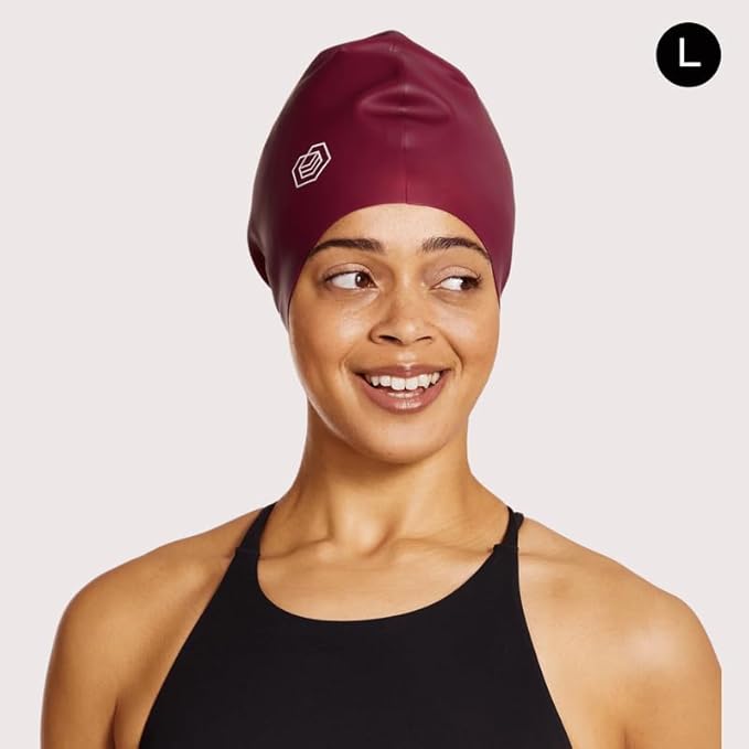 SOUL CAP - Large Swimming Cap for Long Hair - Designed for Long Hair, Dreadlocks, Weaves, Hair Extensions, Braids, Curls & Afros - Women & Men - Silicone
