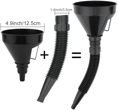 5-Piece Automotive Oil Funnel Set