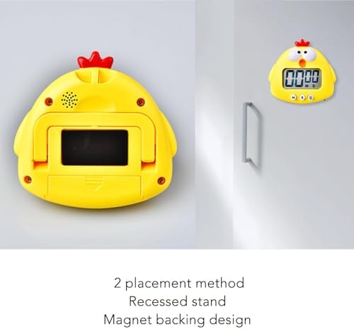 Digital Kitchen Timer Countup Countdown Cartoon Animal Sound Flash Alert Easy