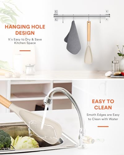 Badiano Silicone Cooking Spoon for Nonstick Cookware