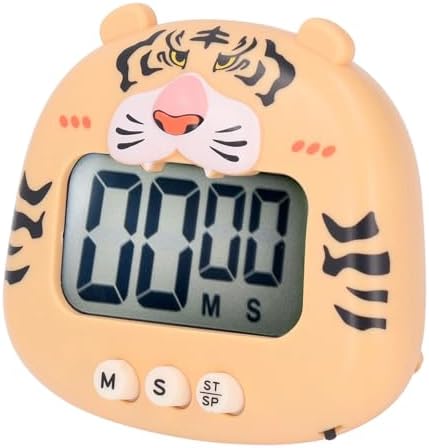 Digital Kitchen Timer Countup Countdown Cartoon Animal Sound Flash Alert Easy