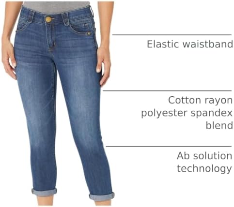 Democracy Women's Petite Ab Solution Crop