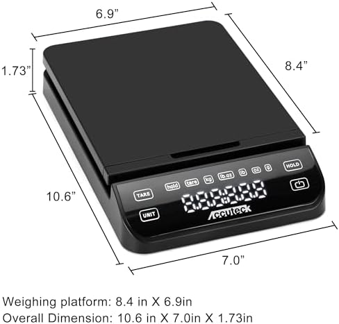 Accuteck BPS70 High Accuracy Digital Shipping Scale and Postal Scale, 0.1oz