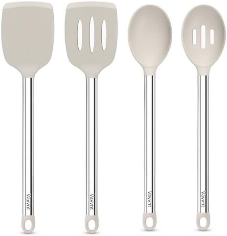 Vayvnt 4PCS Silicone Kitchen Cooking Utensils Set