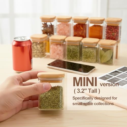 ComSaf Spice Jars 4oz 16 Pack, Seasoning Containers