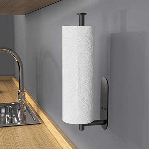 VAEHOLD Adhesive Paper Towel Holder Under Cabinet Wall Mount