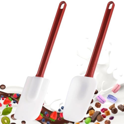 Commercial Silicone Spatula Set, High Heat Spatula + Spoonula 16 Inches