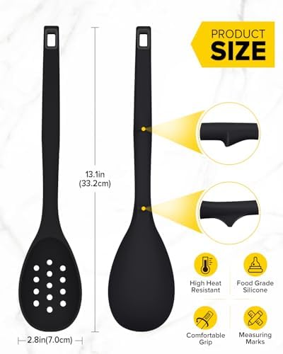 BUNDLEPRO Silicone Cooking Spoons