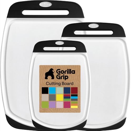 GORILLA GRIP BPA-Free Reversible Kitchen Cutting Board