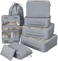 8/9 Set Packing Cubes for Travel, Suitcase Organizer Bags for Luggage