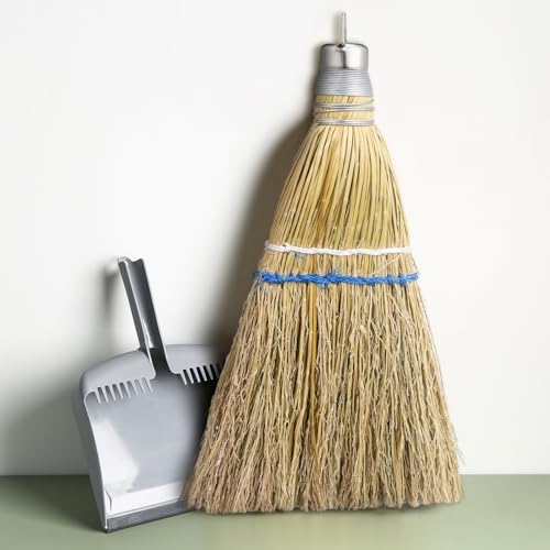 Suclain 2 Pcs 12" Hand Held Whisk Broom Corn Straw