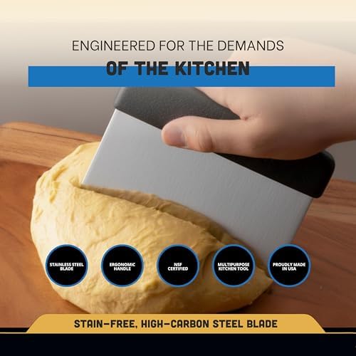 Dexter-Russell 6” x 3” Dough Cutter/Scraper – S196B, Stainless Steel Blade