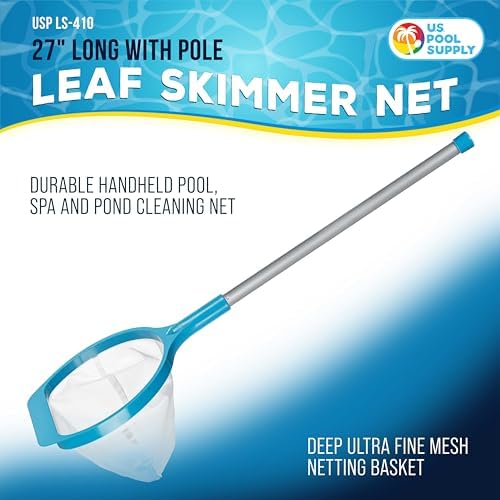 U.S. Pool Supply Spa, Hot Tub, Pool Hand Leaf Skimmer Net
