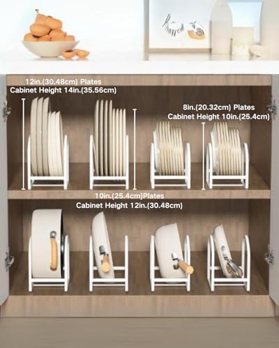 2 Pack Kitchen Plate Holder Organizer