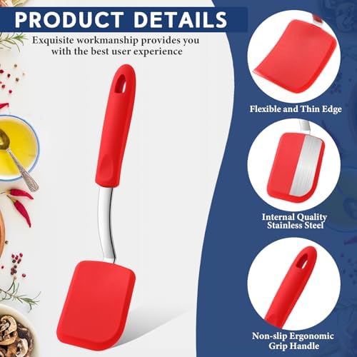 Small Silicone Spatula Mini Silicone Cookie Spatula