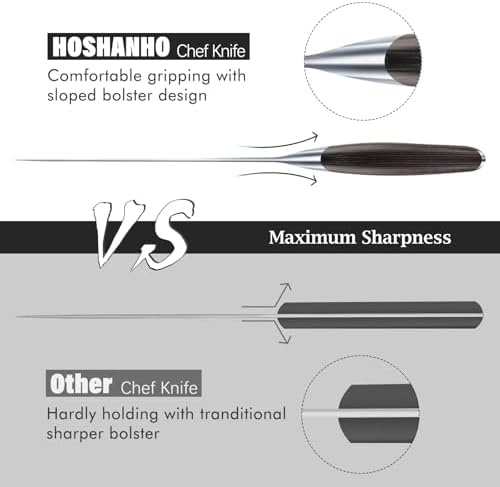 HOSHANHO Kitchen Knife in Japanese High Carbon Steel, Professional High-Class