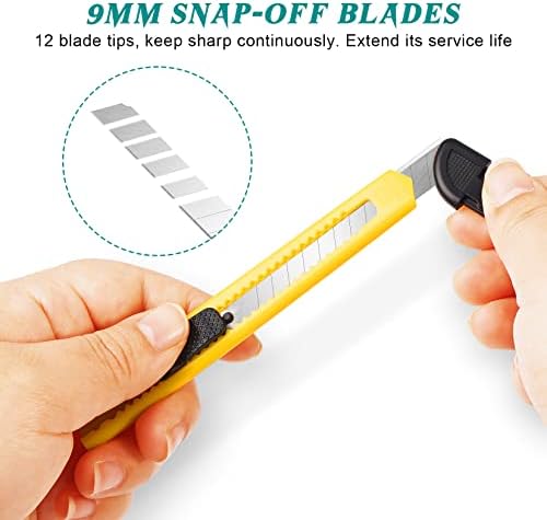 20-Pack Retractable Utility Cutter | Auto-Lock Design
