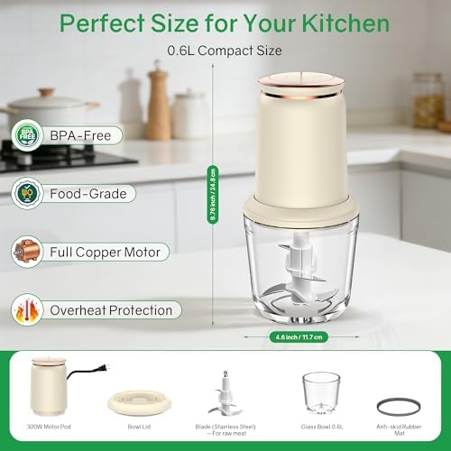 Glass Baby Food Maker，Mini Baby Food Blender and Puree Processor 20oz
