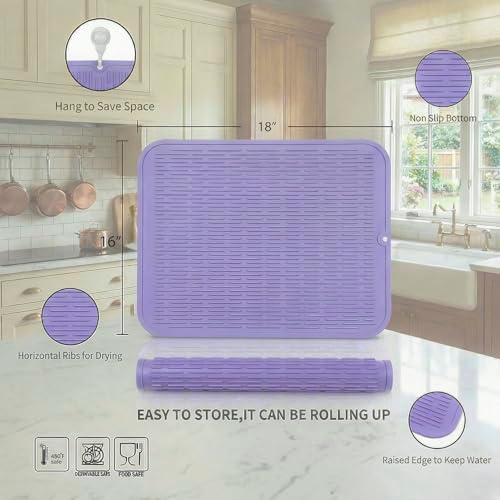 MicoYang Silicone Dish Drying Mat
