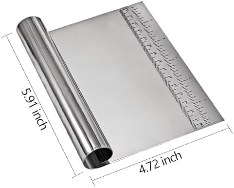 Dough Pastry Scraper Stainless Steel Bench Scraper