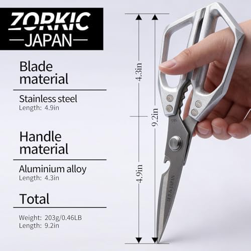 Kitchen Scissors Set 2PCS, Kitchen Shears Heavy Duty Poultry Shear Japan Meat