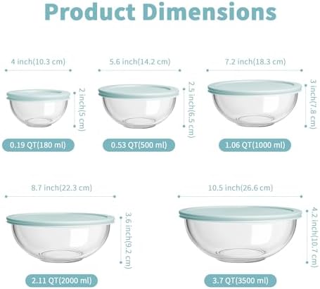 WhiteRhino Glass Mixing Bowl