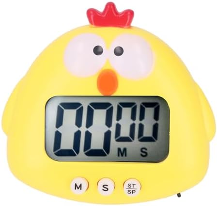 Digital Kitchen Timer Countup Countdown Cartoon Animal Sound Flash Alert Easy