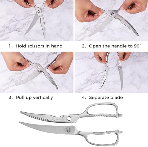 Sunnecko Heavy Duty Kitchen Scissors