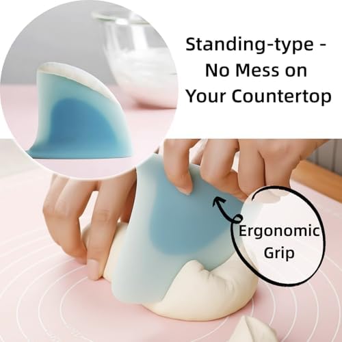 "Shark Fin" Bowl Scraper, Silicone Kitchen Scraper Tool