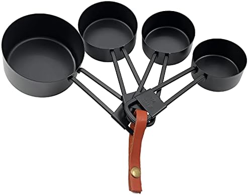 Black Stainless Steel Measuring Cups and Spoons Set