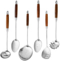 Izurok 18/10 Stainless Steel Kitchen Utensils Set, 6 Piece Cooking Utensils