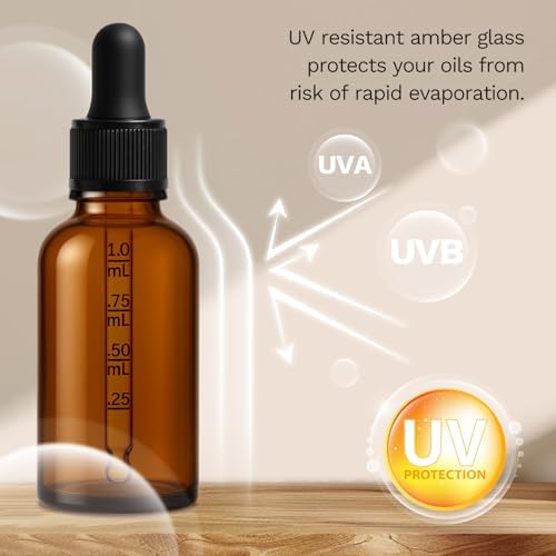 2 Pack Amber Dropper Bottle 1 oz