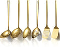 Evanda Gold Kitchen Utensils Set 6pcs, Titanium Plating Stainless Steel Cooking