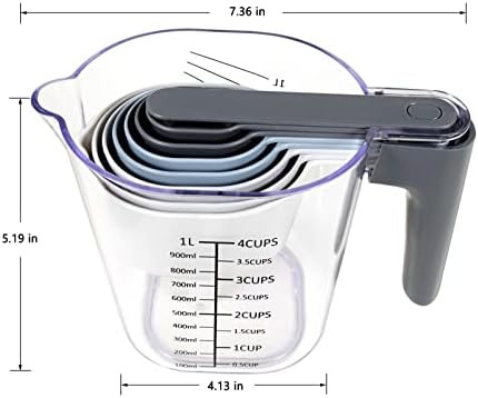 18-Pc Magnetic Measuring Cups and Spoons Set,
