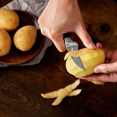 OAKSWARE Bird Beak Paring Knife, 2.75 Inch Razor-Sharp Pro Tourné Knife