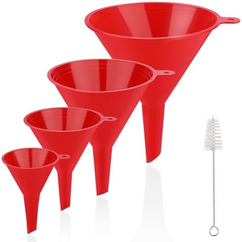 4 PCS Plastic Kitchen Funnel Set
