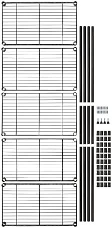 Amazon Basics 5-Shelf Multipurpose Adjustable Steel Garage Shelving Unit