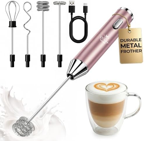 Zulay Kitchen Rechargeable Milk Frother Handheld