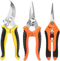 EWPJDK 3 Pack Garden Pruning Shears Scissors Clippers Stainless Steel