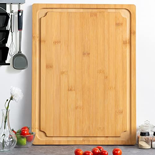 Empune 30" x 20" Turkey Carving Board, Bamboo Cutting Boards