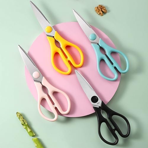 Kitchen Scissors, Rkqoa Yellow Kitchen Shears All Purpose Heavy Duty