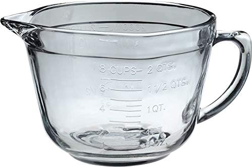 Anchor Hocking Batter Bowl, 2 Quart Glass Mixing Bowl