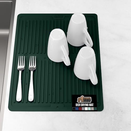 GORILLA GRIP Patented BPA-Free Silicone Dish Drying Mat