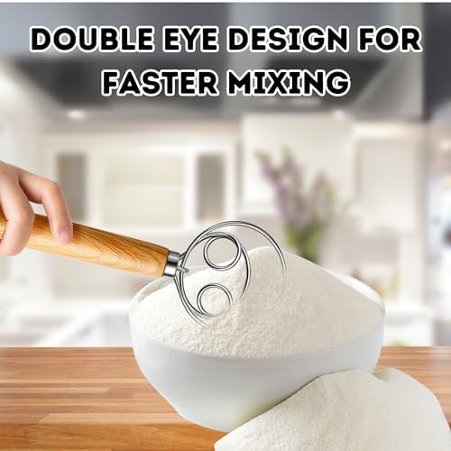 BOORIKA Danish Dough Whisk – Sourdough Mixing Tool