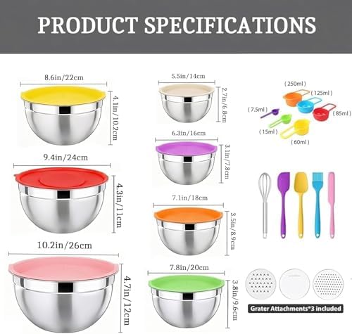 Mixing Bowls with Lids Set