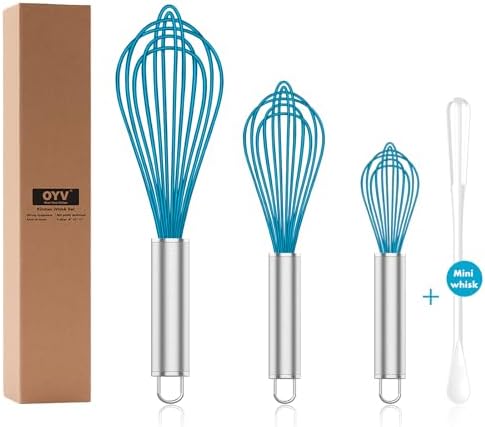 OYV Silicone Whisk, Heat Resistant 480°F Whisks